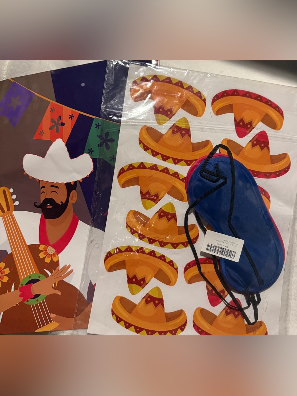 Pin the Sombrero on the Charro Game Set